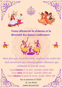 Venez découvrir les danses indiennes à la rentrée de septembre !