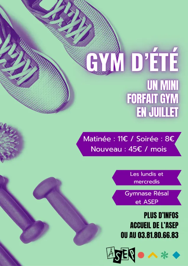 Forfait Gym été
