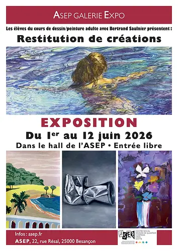 Expo : atelier peinture de Bertrand Saulnier